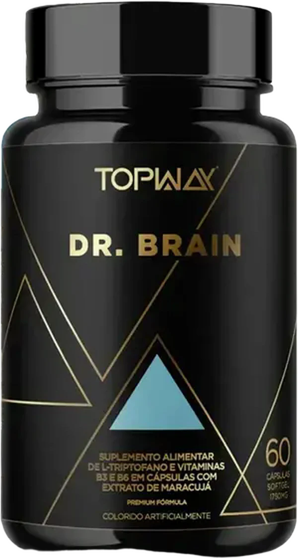 Frasco de Dr. Brain Topway, 60 cápsulas